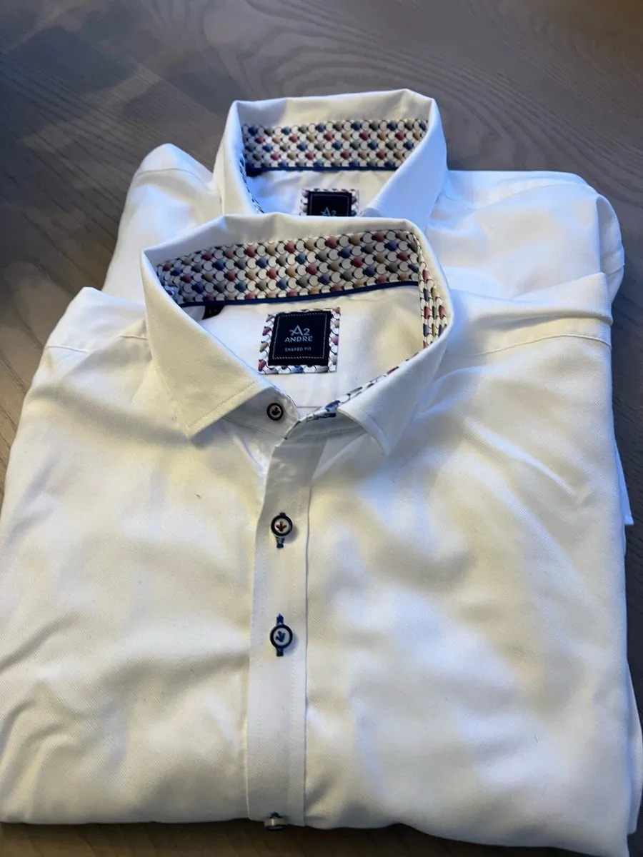 Gents Designer white shirts - Image 1