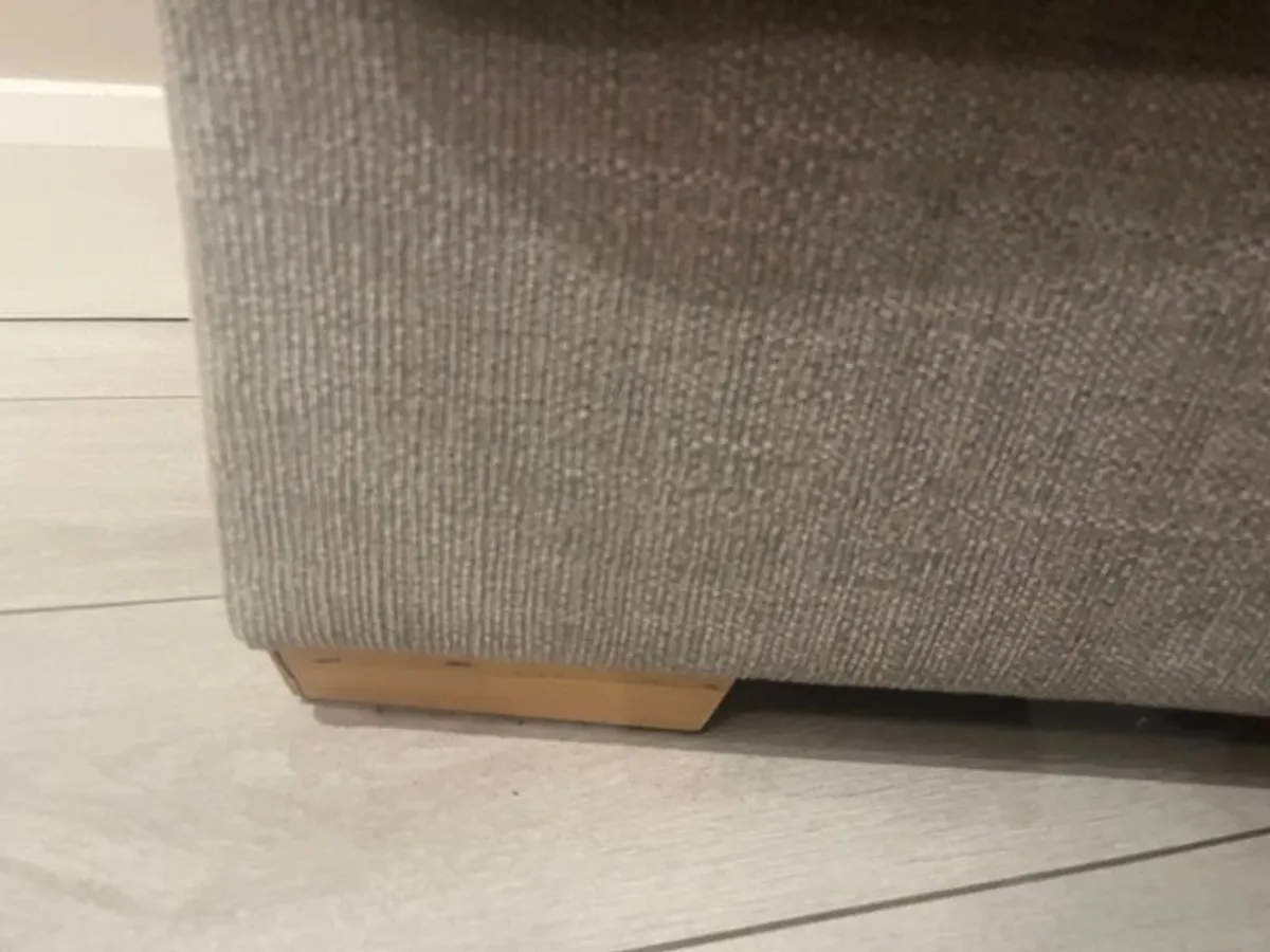 Harvey Norman Swivel couch & pouffe - Image 2