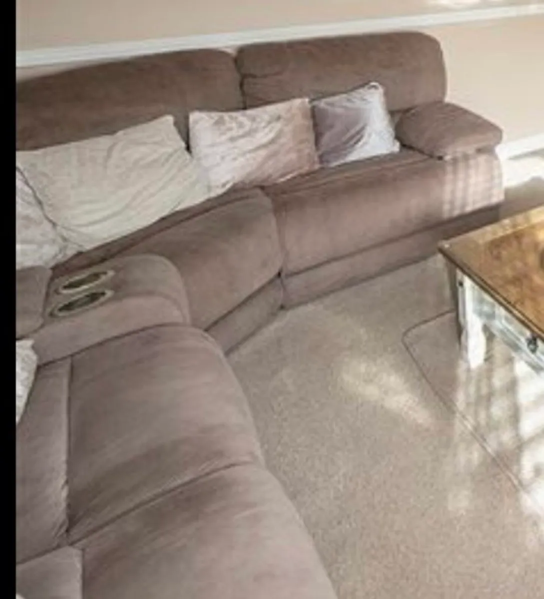 Harvey Norman corner sofa and armchair - Image 1