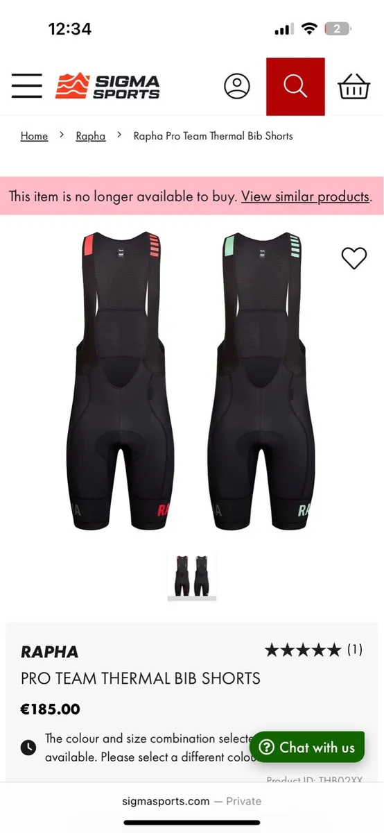 Rapha Pro Team Thermal Bib Shorts - Image 3