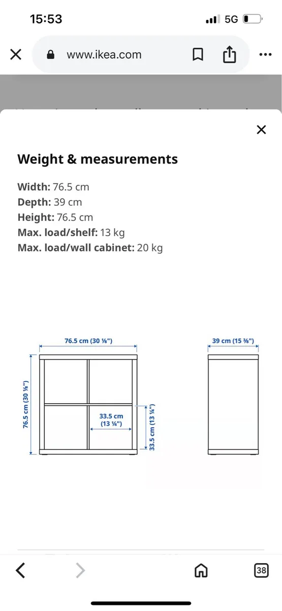 Kallax unit with 4 glass doors - Image 4