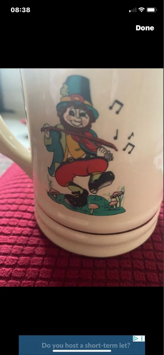 Good Luck From Ireland Ceramic Tankard - Image 3