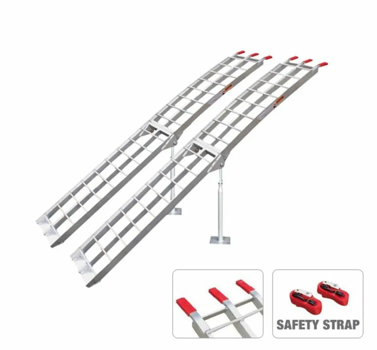 Pair of 7 ft Aluminium Foldable Loading Ramps 1000 - Image 3