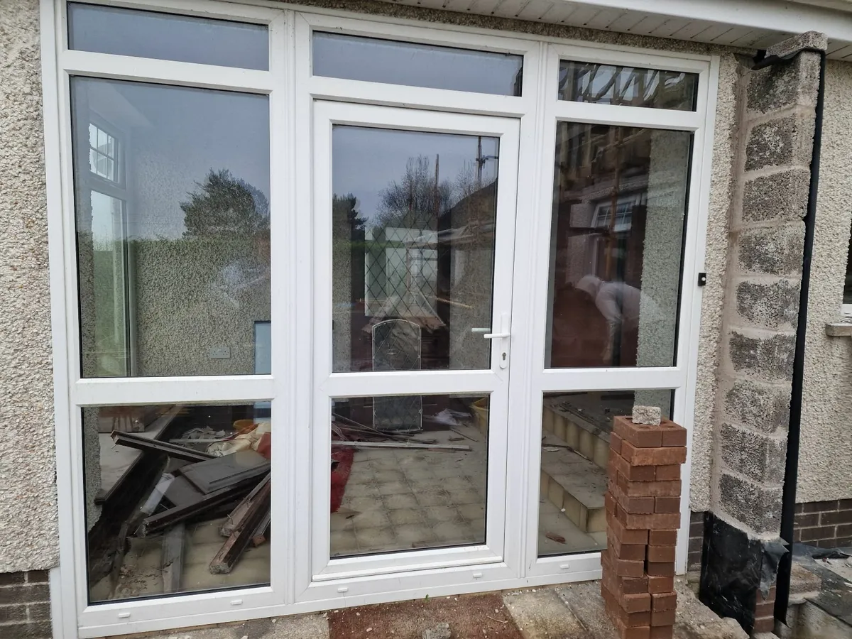 White PVC Front Door and Windows - Image 1