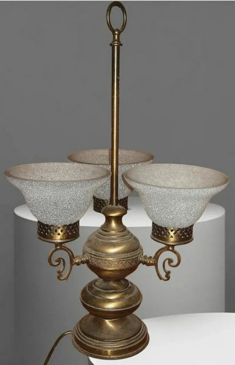 Vintage Brass Table Lamp - Image 2