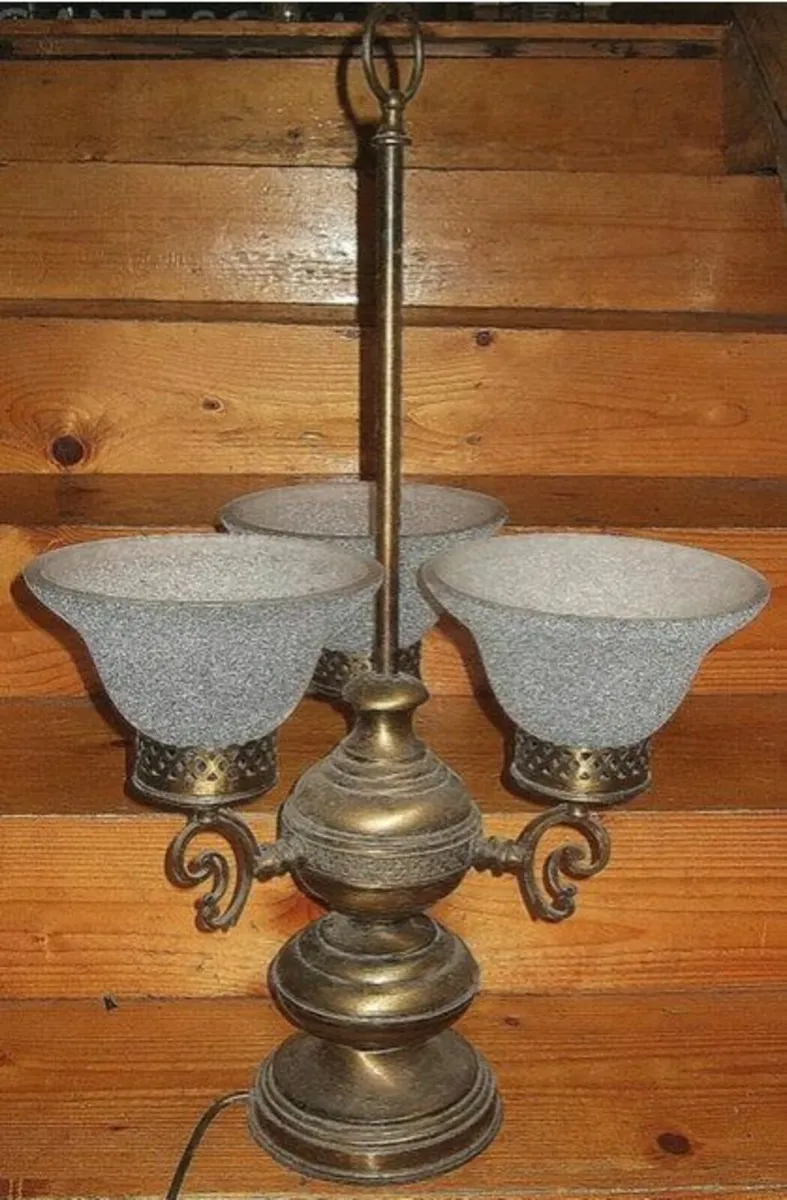 Vintage Brass Table Lamp - Image 4