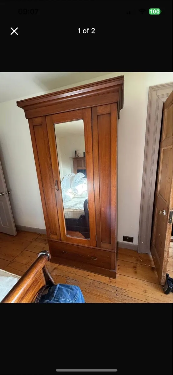 Antique Mahogony Wardrobe - Image 2