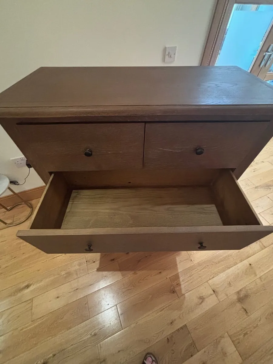 Oak 5 Drawer Tallboy - Image 2