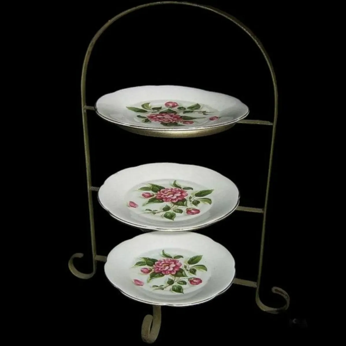 Vintage 3 Tiered Cake Stand - Image 1