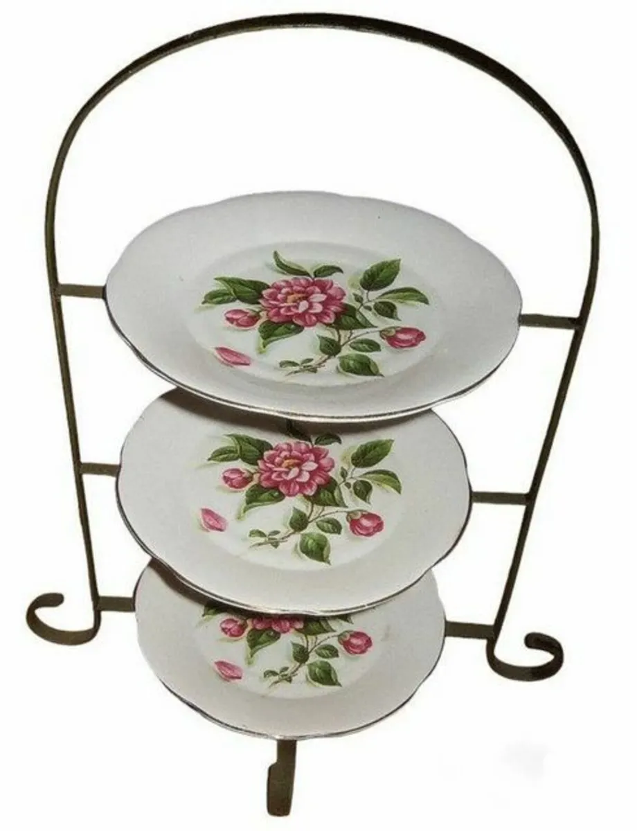 Vintage 3 Tiered Cake Stand - Image 3
