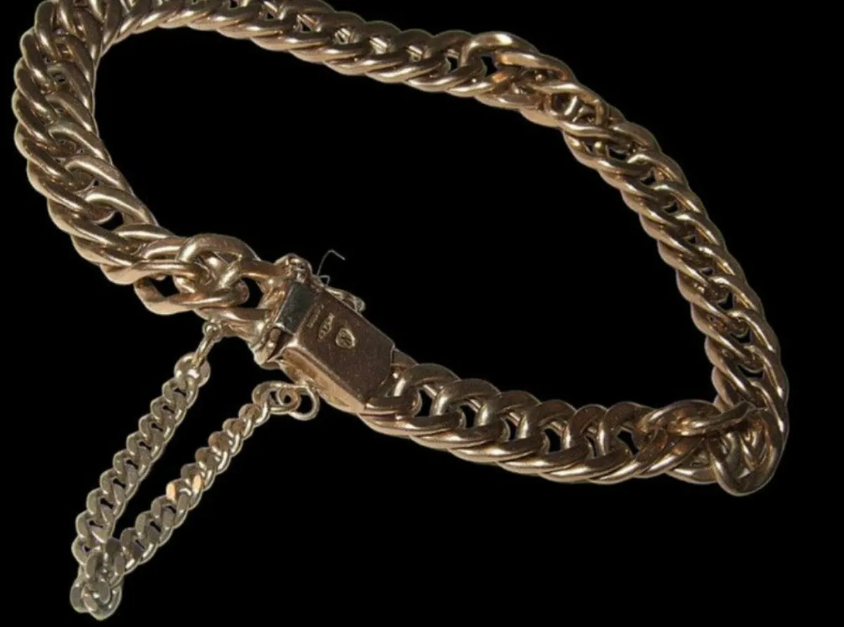 Vintage 9ct Gold Hallmarked Bracelet - Image 4