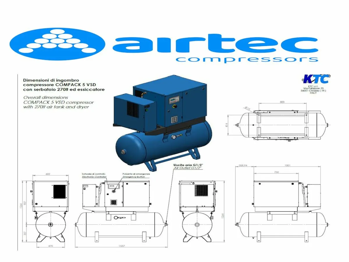 Screw Compressor - Single Phase ( 230v ) - Image 2