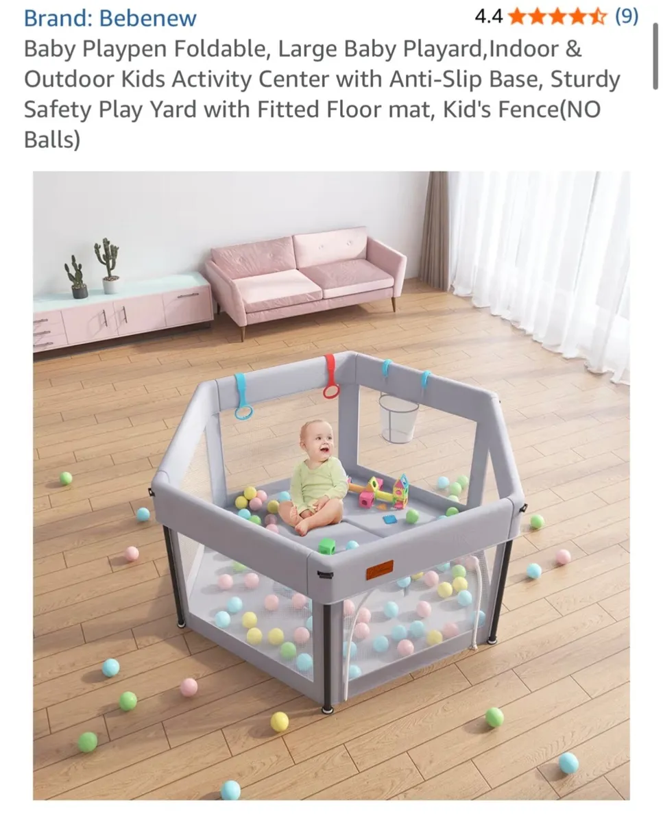 Bebenew foldable playpen - Image 1