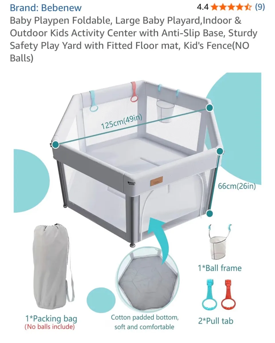 Bebenew foldable playpen - Image 2