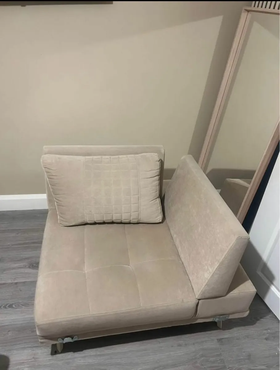 Modern Beige accent chair - Image 3