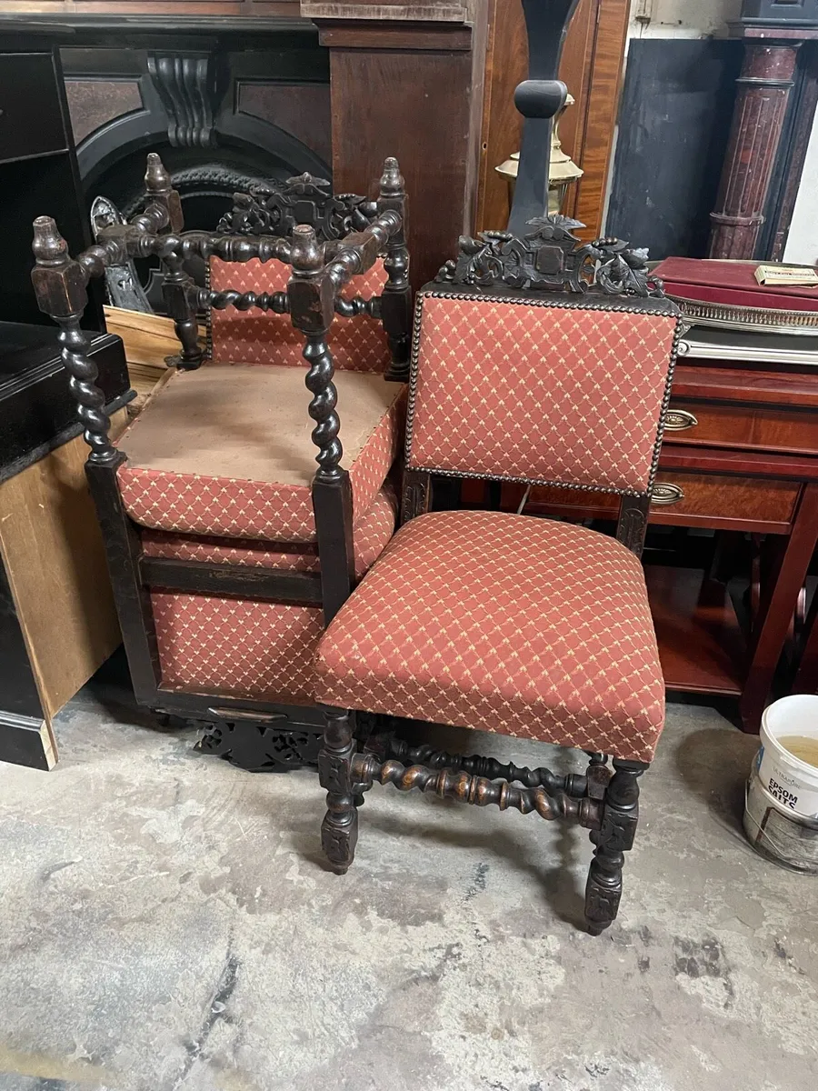 Victorian Oak dining suite - Image 2