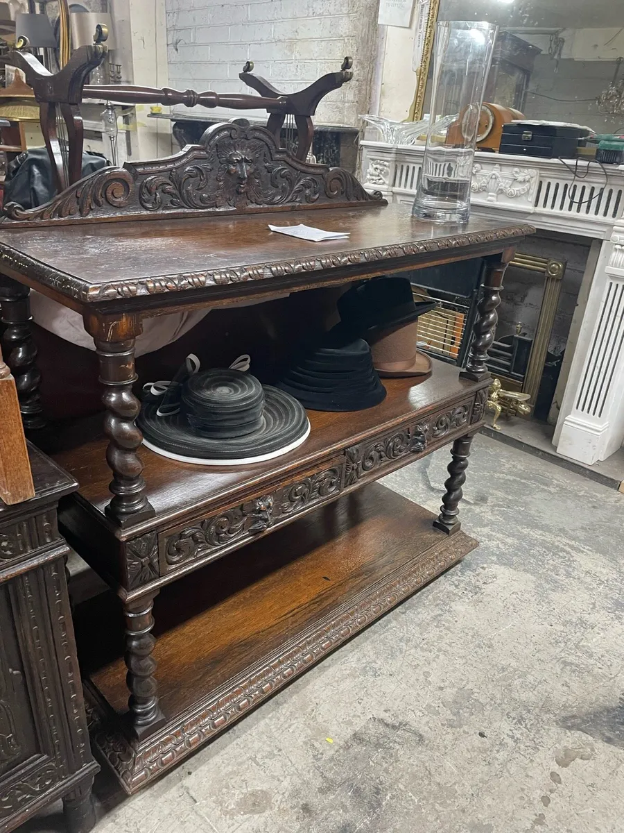 Victorian Oak dining suite - Image 4