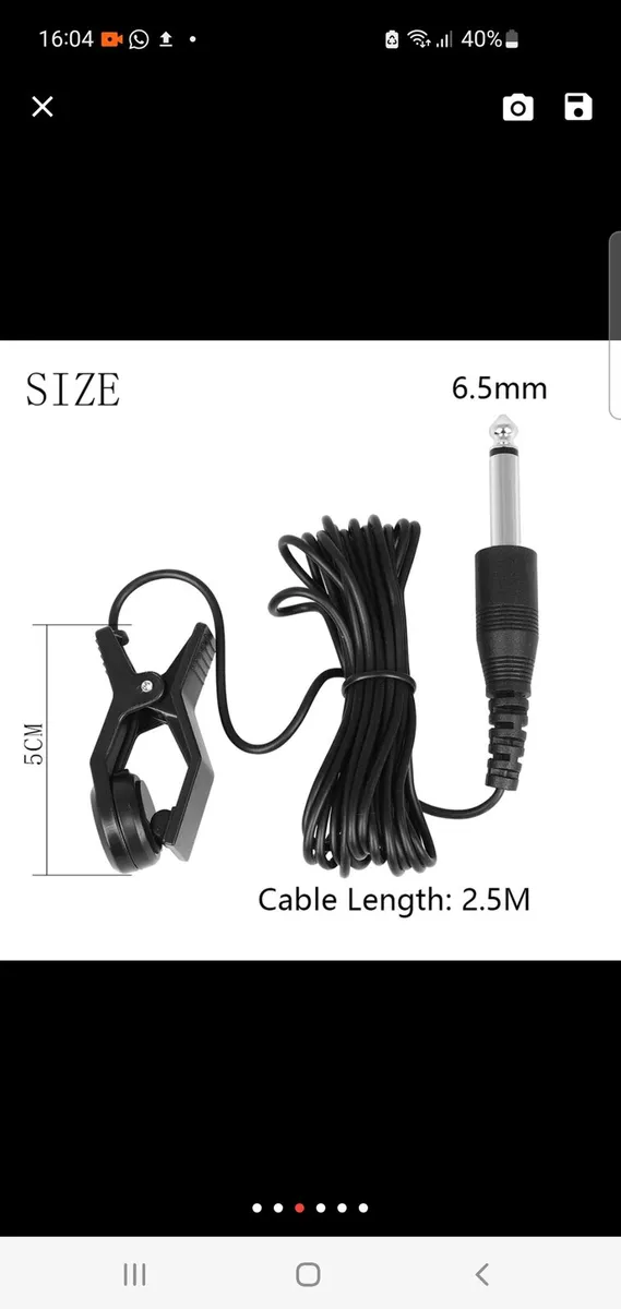 Clip on Acoustic Guitar Pick Ups - Image 2