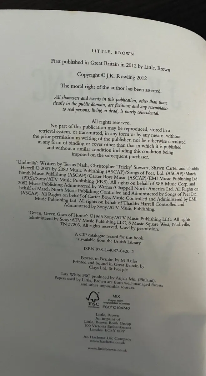 First Edition 2012 J.K Rowling The Casual Vacancy - Image 4