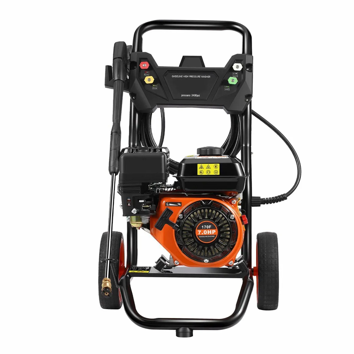 Gas Pressure Washer 3400 PSI 2.6 GPM with 5 Nozzle - Image 2