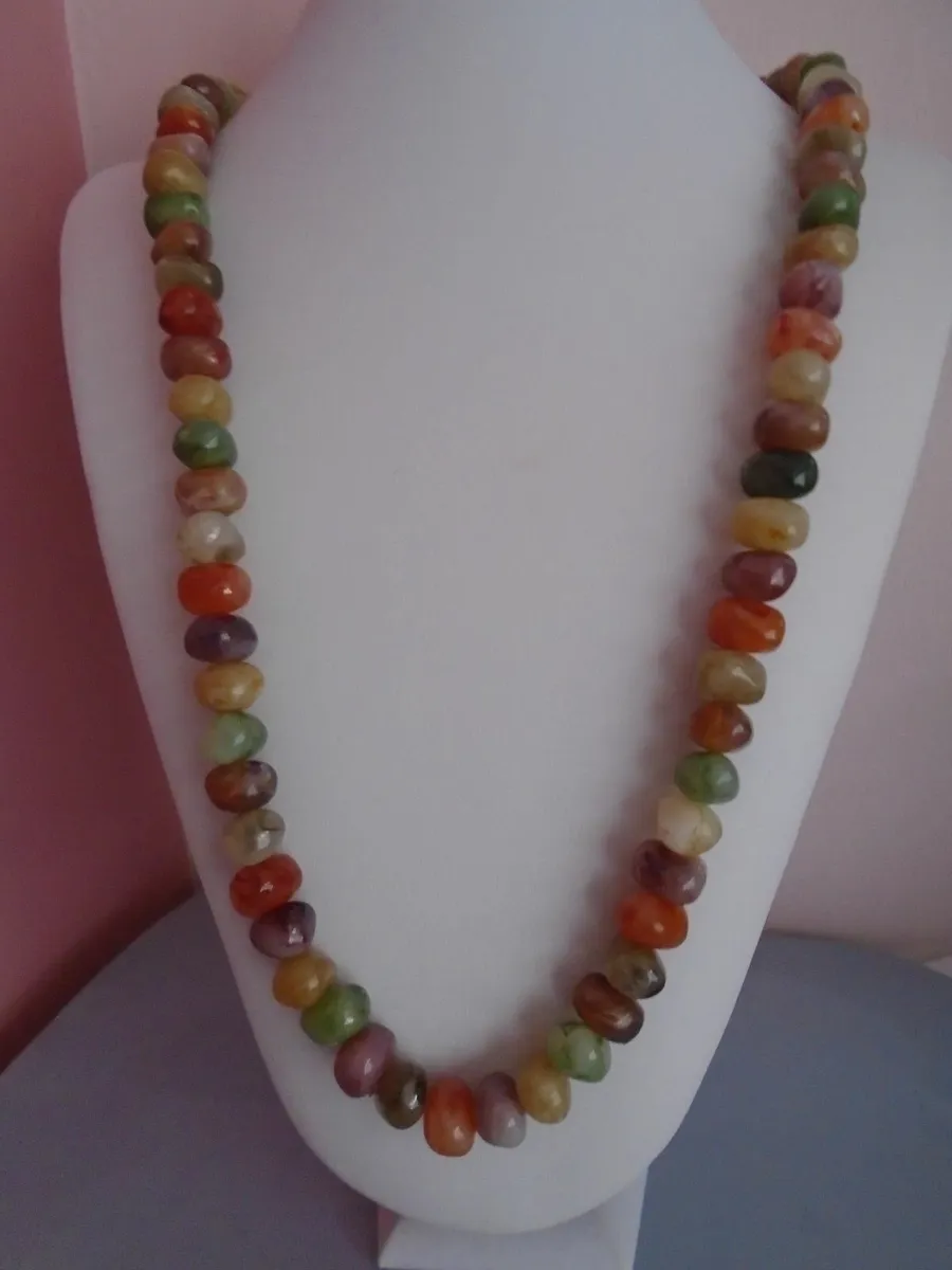 Long colourful necklace.Jewellery, Necklace - Image 1