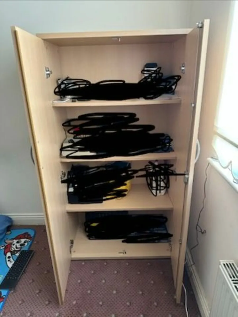 Storage Cabinet/Cupboard 2 Doors 4 Shelves - Image 3