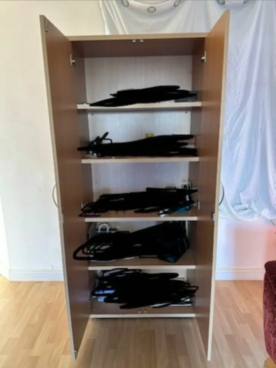 Storage Cabinet/Cupboard 2 Doors 5 Shelves - Image 2