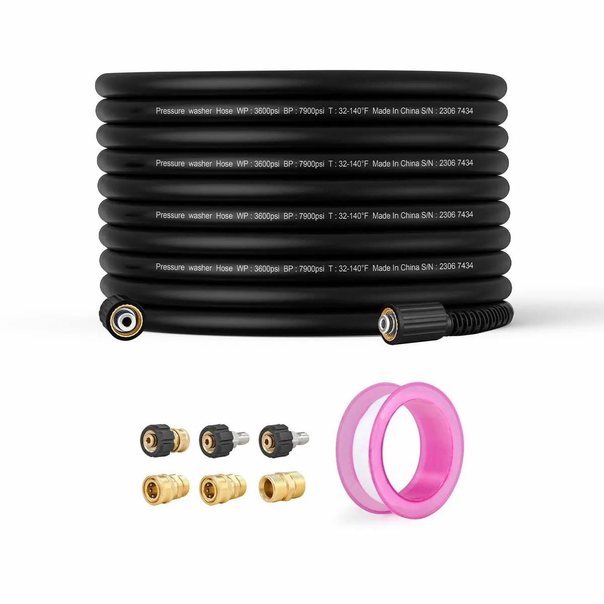 Pressure Washer Hose, 30.5m, 6.35mm Kink Free - Image 1