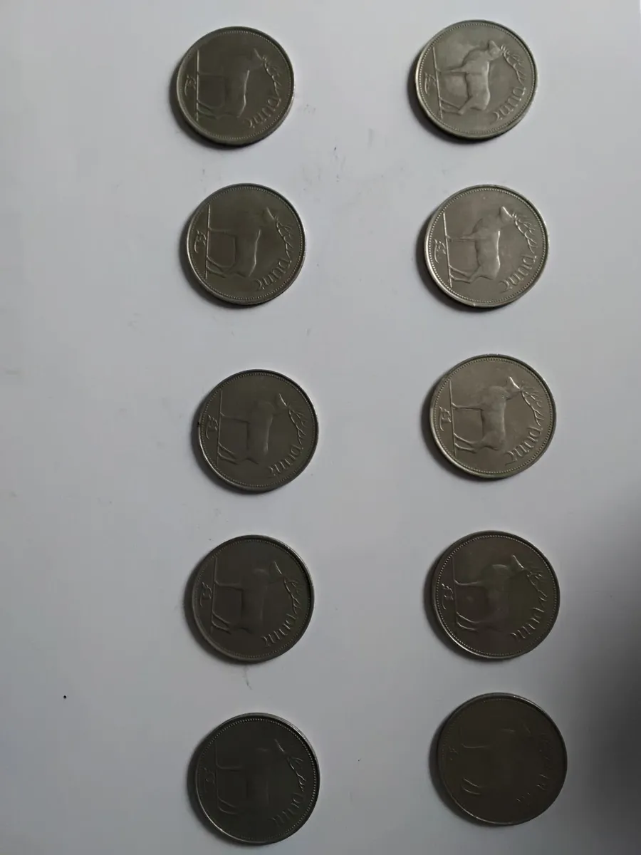 Old Irish 1 punt coins - Image 3