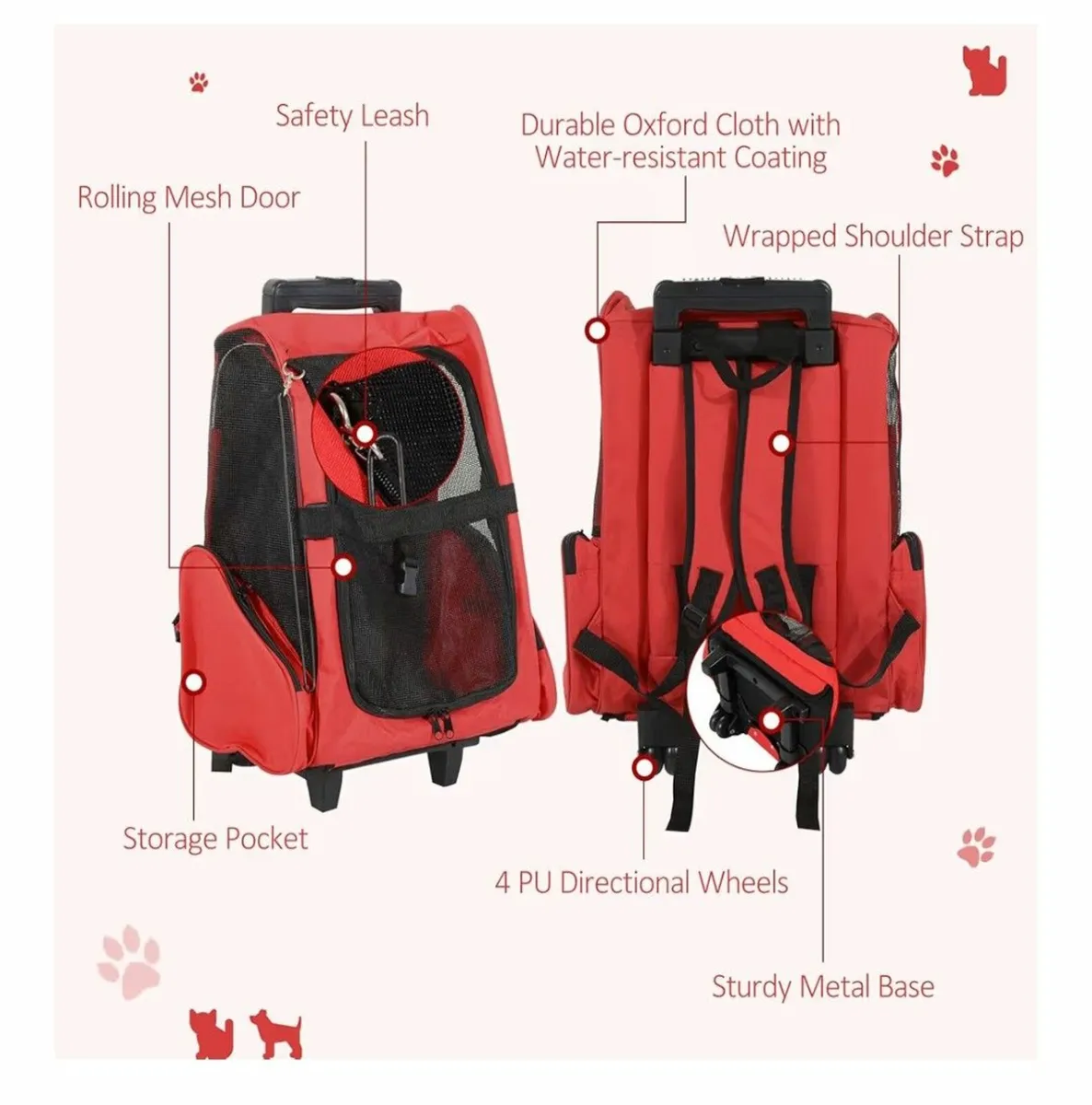 Pet trolley/ backpack - Image 1