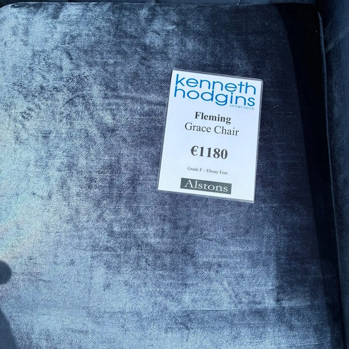 New Condition!  Velvet Armchair - Image 3