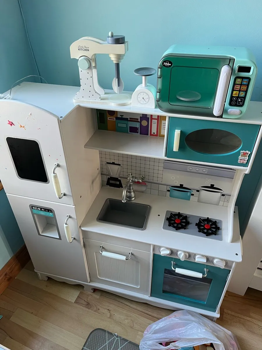Wooden Play Kitchen Set - Image 1