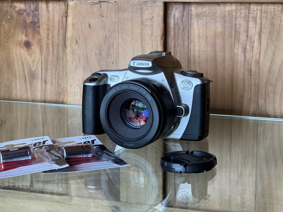 Film Camera Canon EOS 300 + EF 50mm f/1.8 STM Lens - Image 1