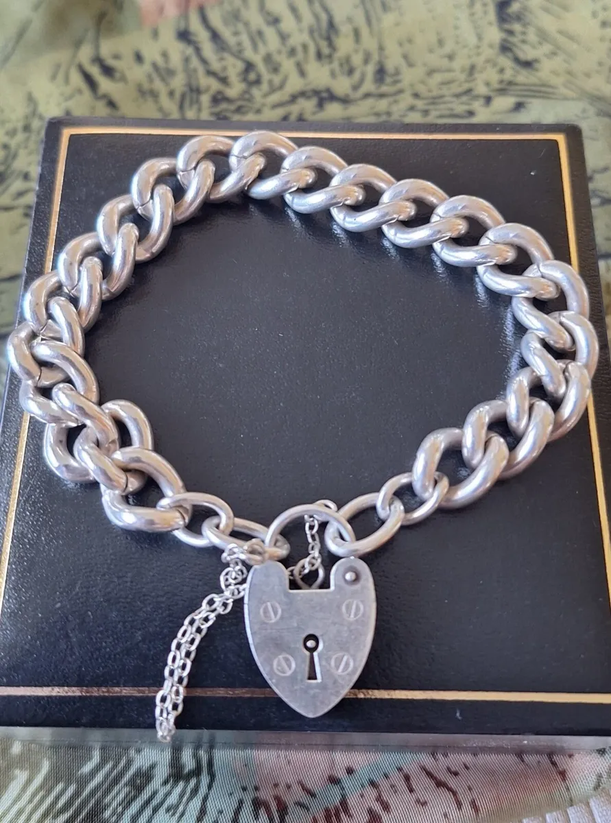 Sterling Silver Heavy Bracelet - Image 1