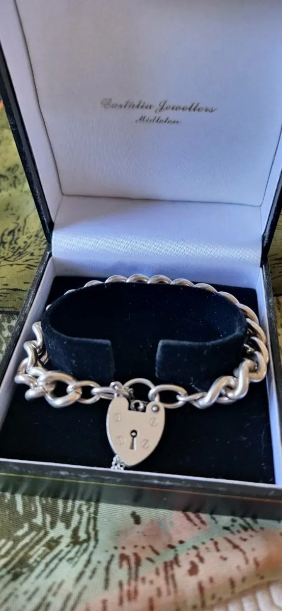 Sterling Silver Heavy Bracelet - Image 2