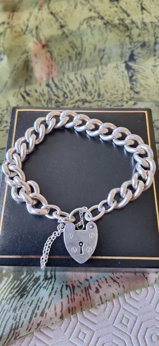 Sterling Silver Heavy Bracelet - Image 3