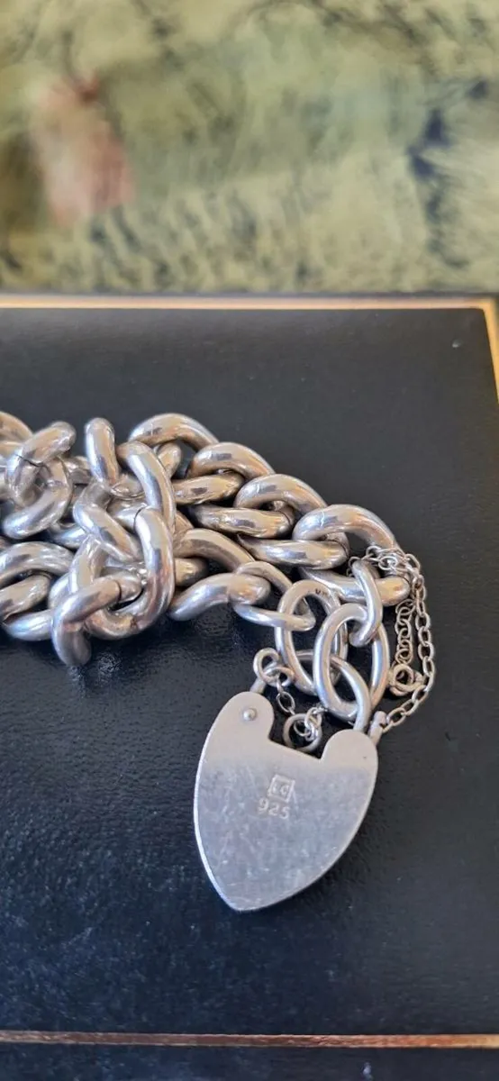 Sterling Silver Heavy Bracelet - Image 4