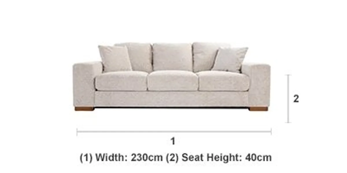 sofa 3 seater EZ living - Image 3