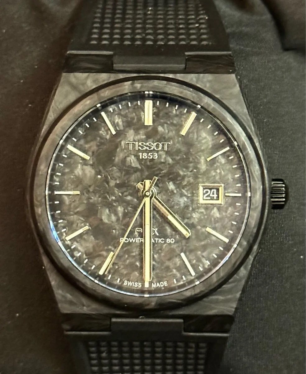 Tissot PRX Automatic limited edition Carbon watch - Image 3