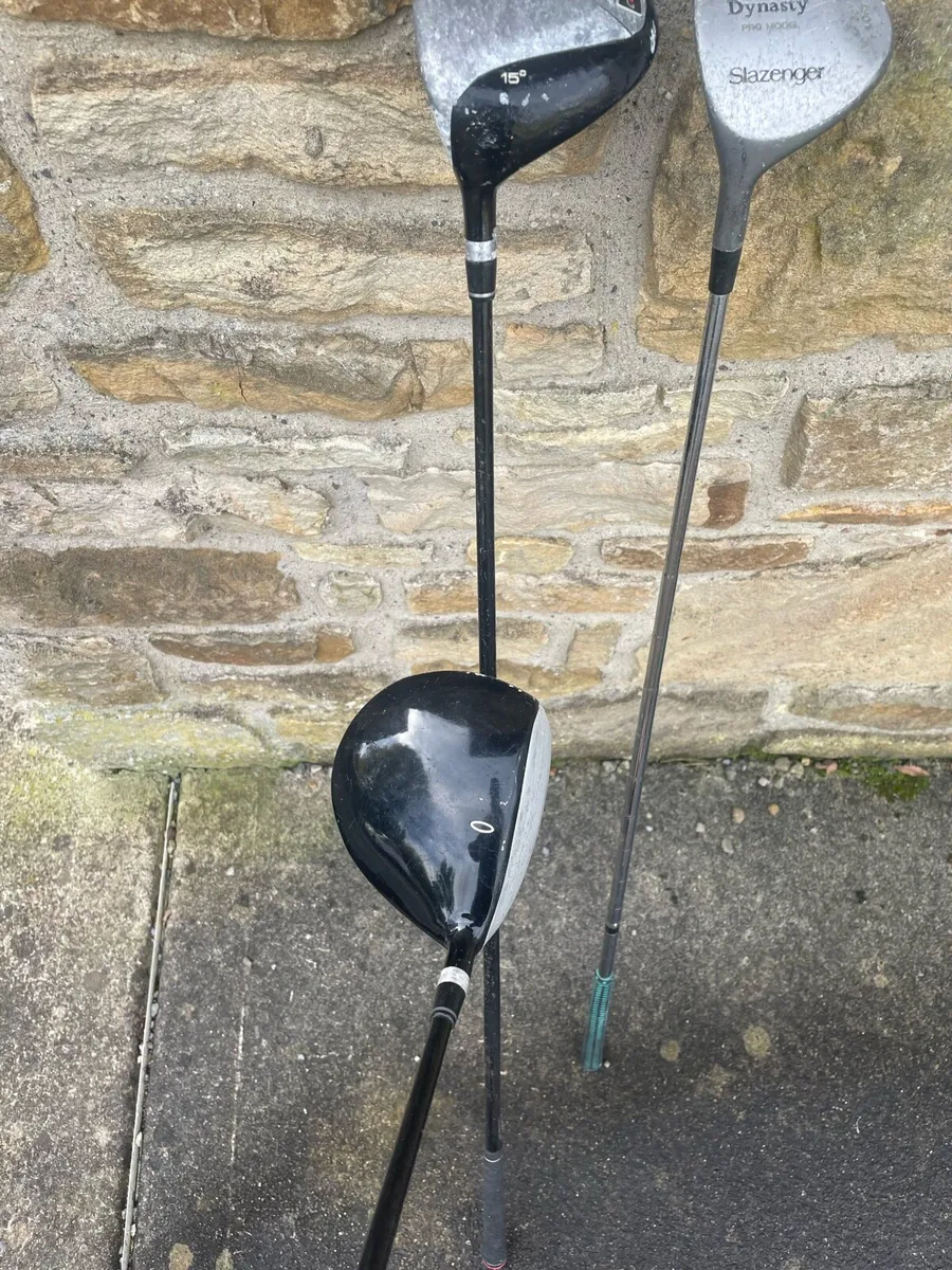 Left Handed Golf Clubs - Driver, 3 Wood & 5 Wood - Image 2