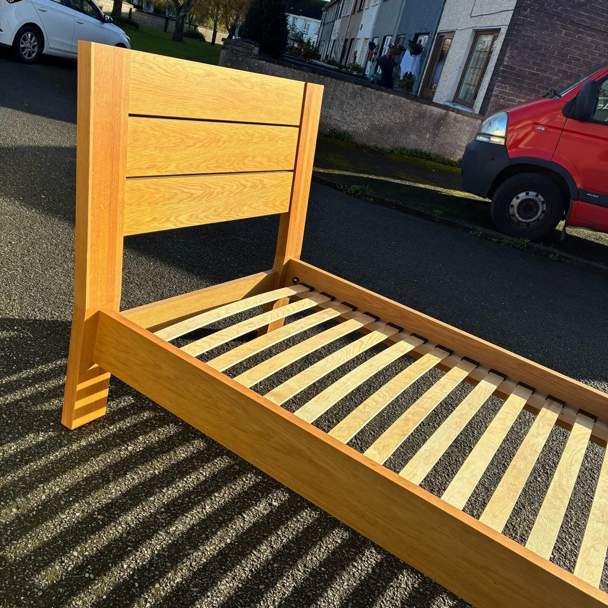Solid Oak Single Bed Frame - Image 2