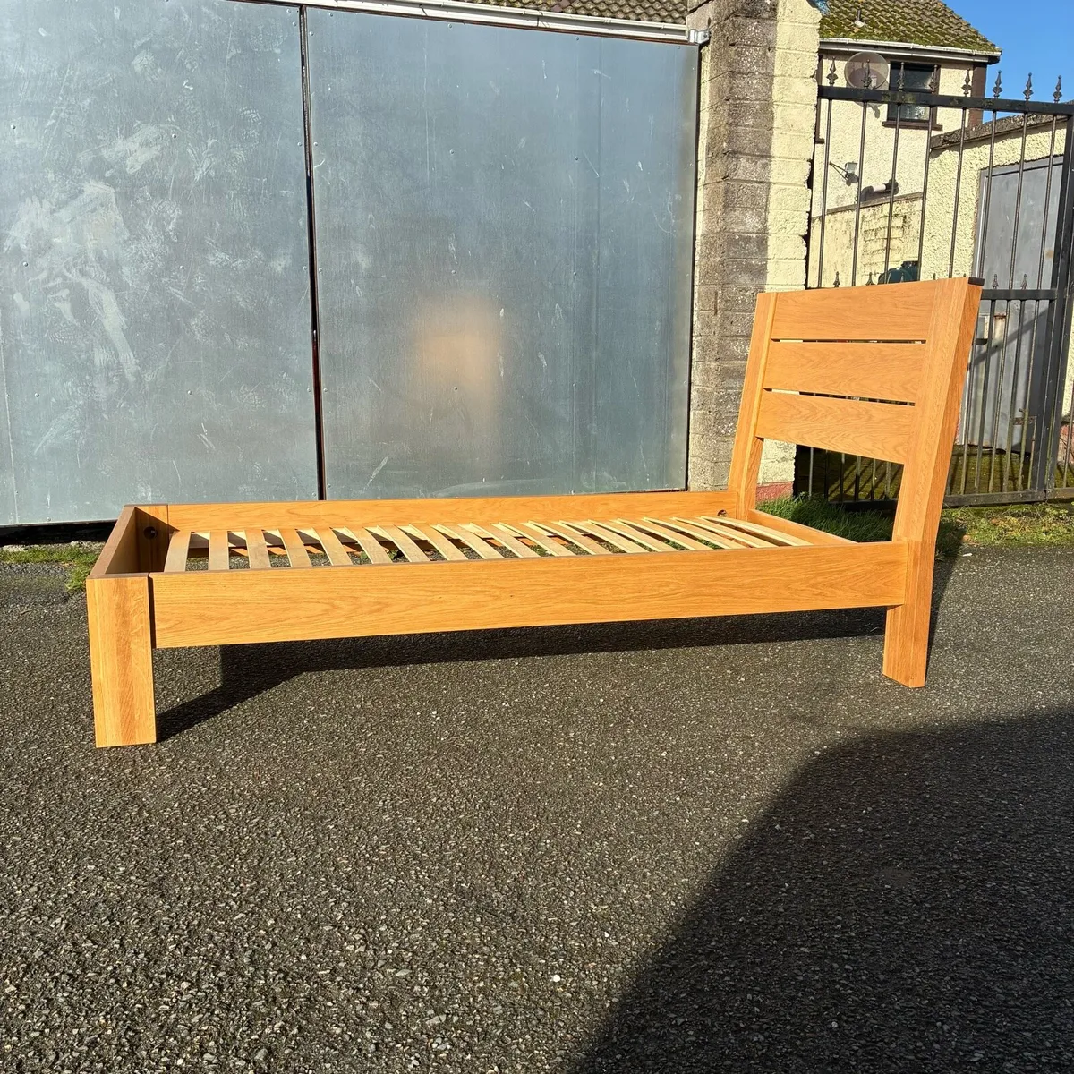 Solid Oak Single Bed Frame - Image 4