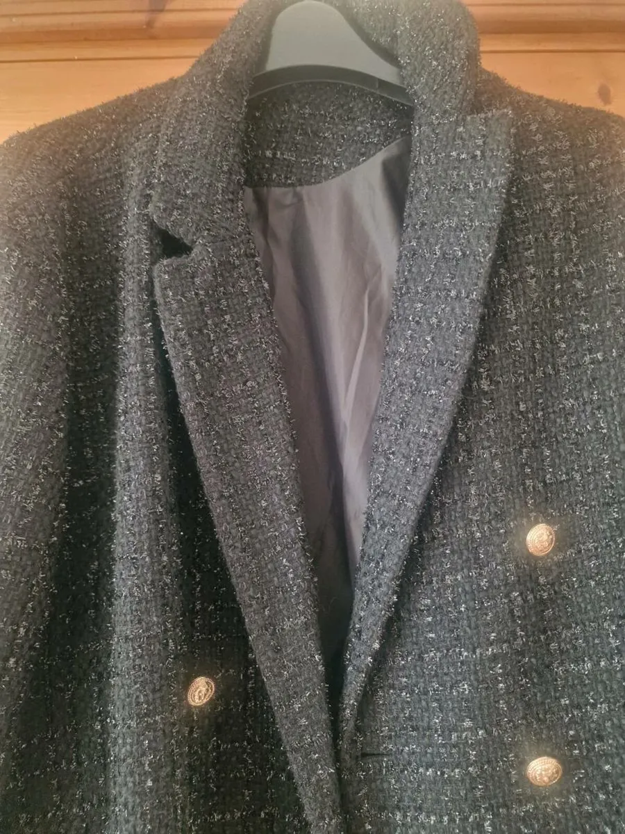 Fab new black blazer jacket sz 26 - Image 3