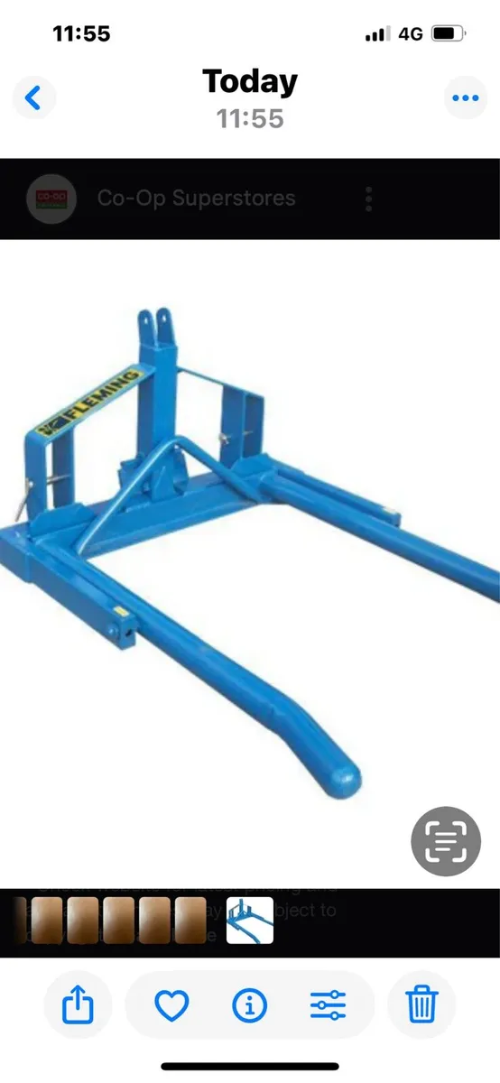 Flemings single bale lifter (Heavy duty)