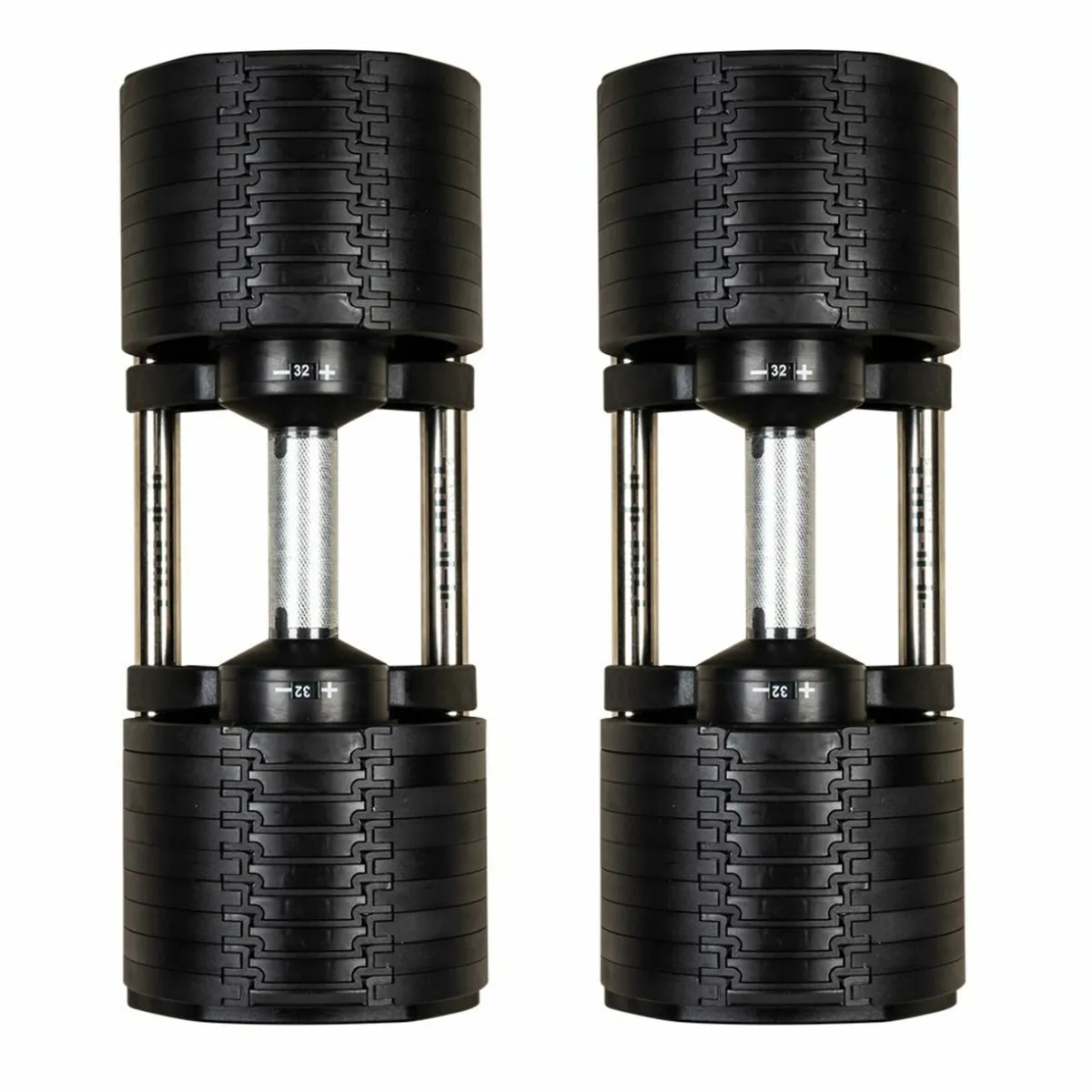 V1: 4kg - 32kg Adjustable Dumbbell Pair -Weights - Image 2