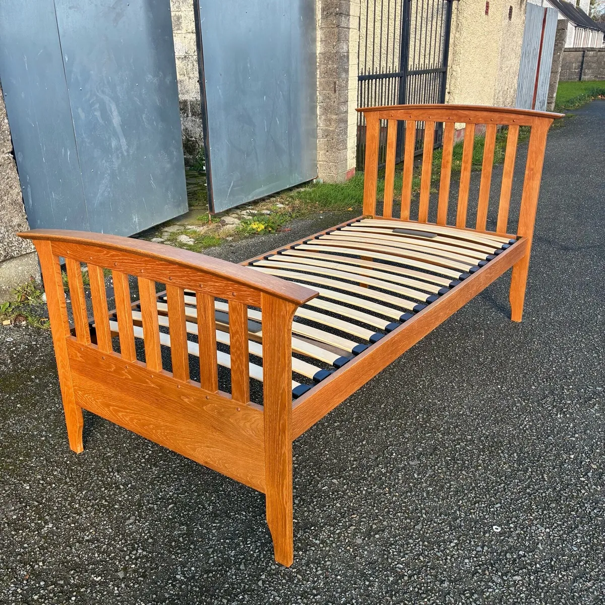 Solid Oak Single bed Frame - Image 2