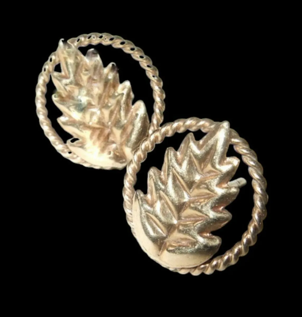 Vintage Hallmarked 18ct Gold Earrings - Image 1