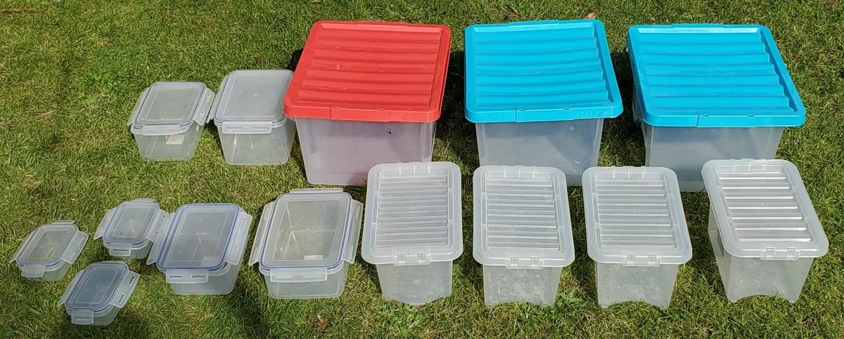AS NEW---Job lot of 14 storage containers for sale - Image 4
