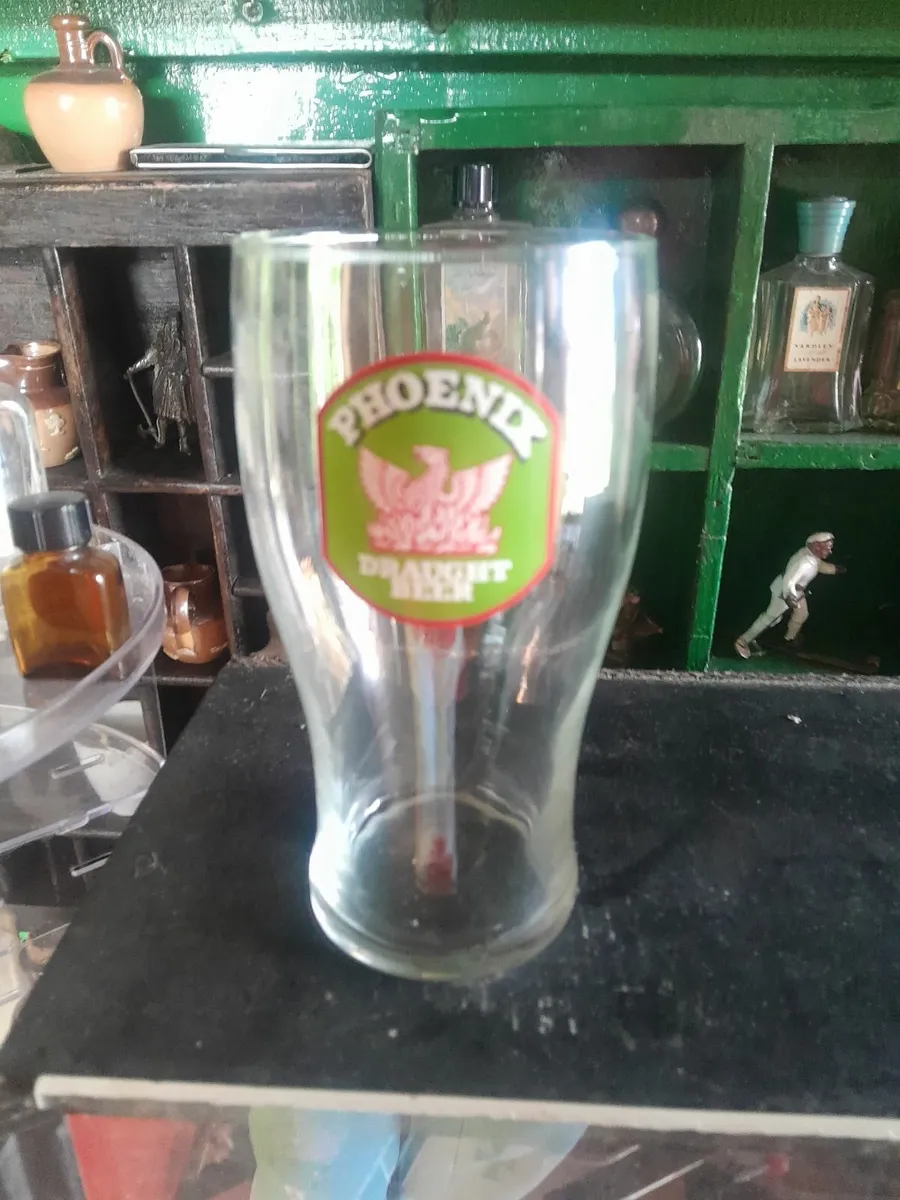 Vintage  phoenix pint glass