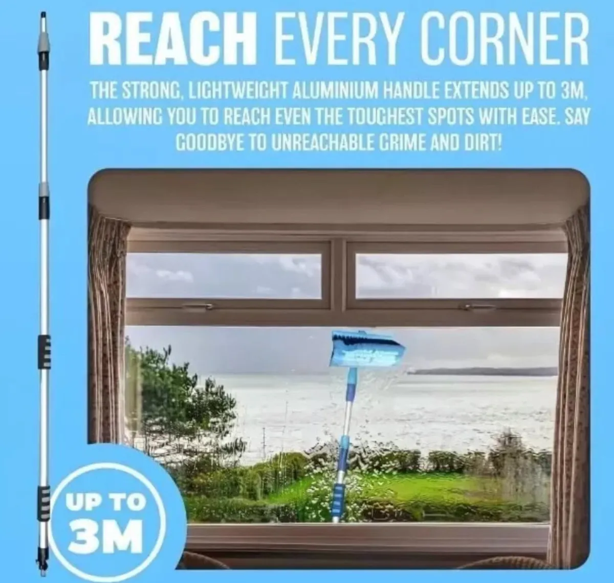 3 Metre Telescopic Water Fed Window Washer - Image 2